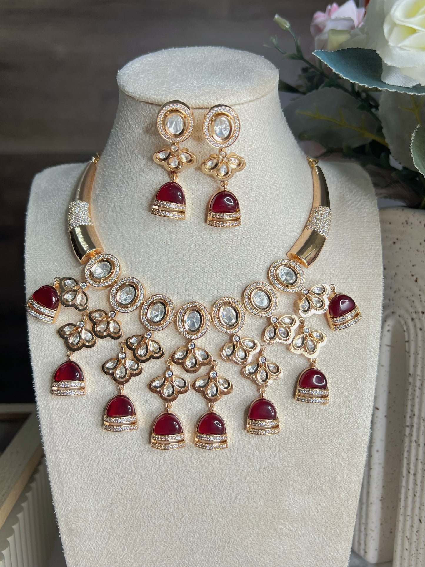 PRIT- Tyaani Kundan Necklace Set