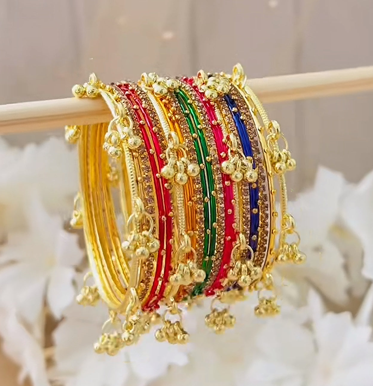 HINA- Metal Kashmiri Bangle Set