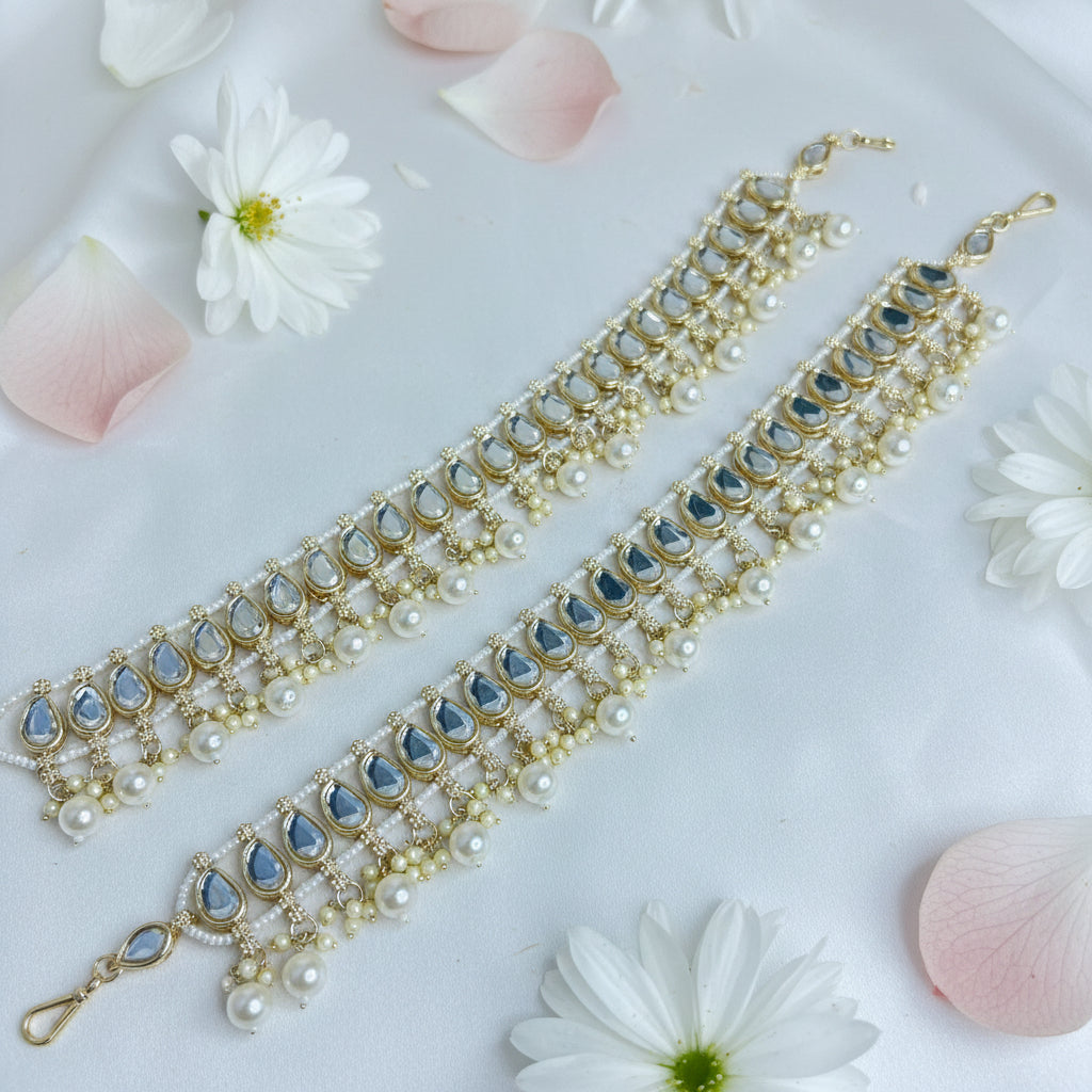 Kundan Anklets