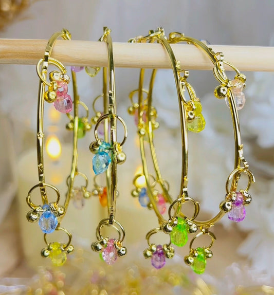 Crystal Multi Ghungroo Bangles