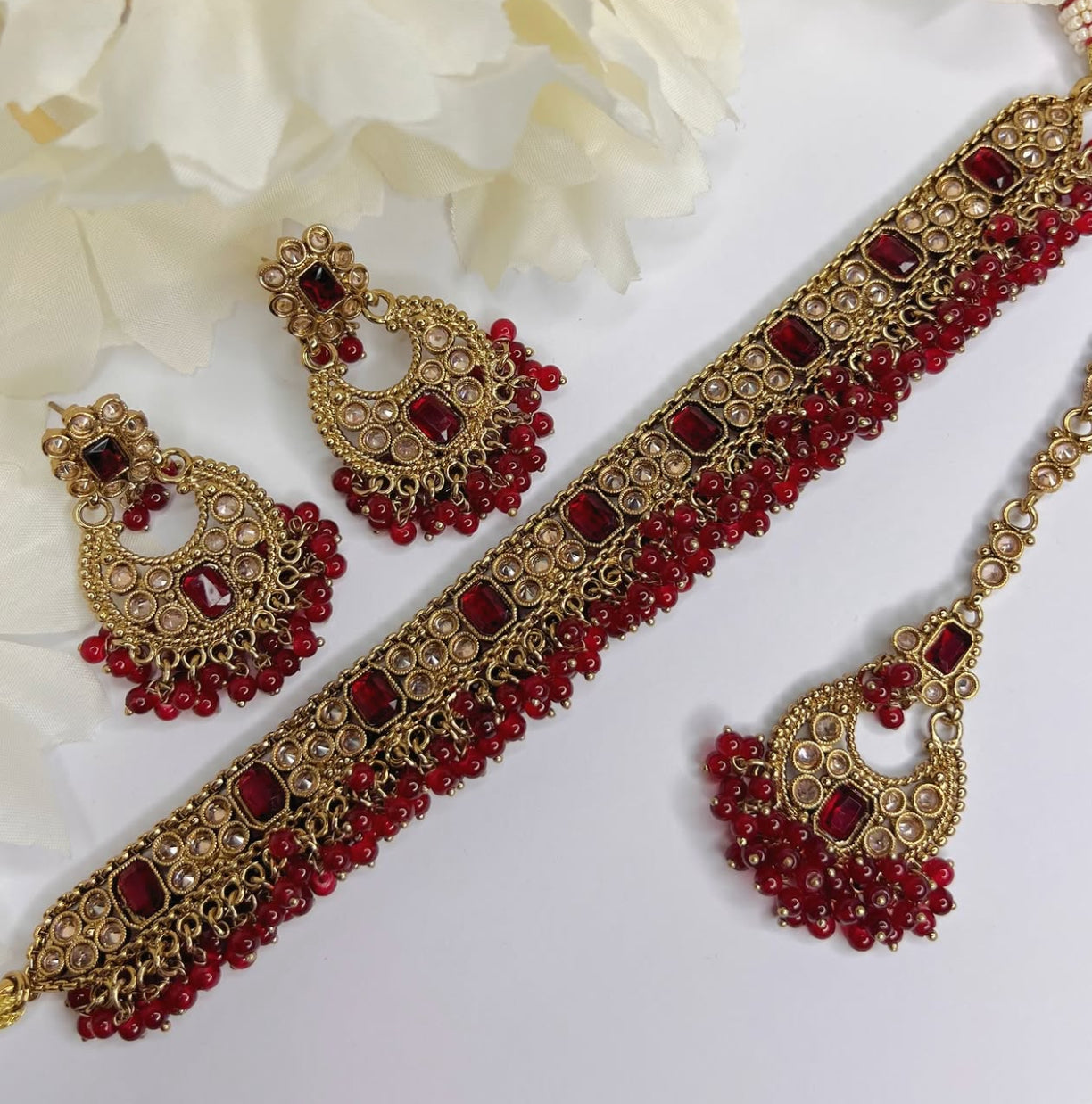 Crystal Polki Choker Set
