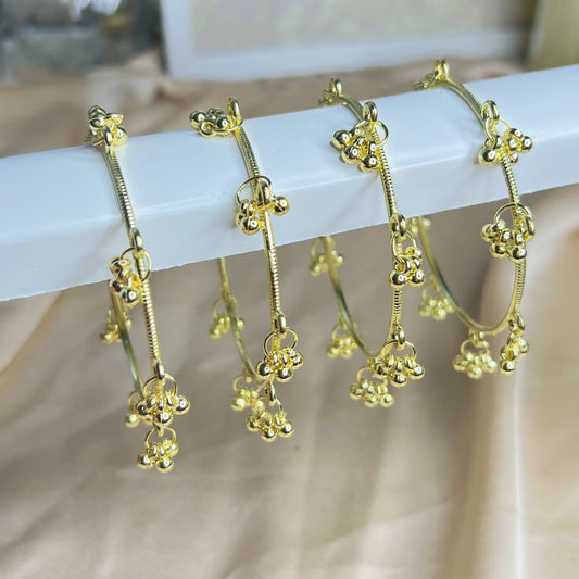 Gold Ghungroo Bangles